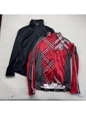 Bundle Lot x2 Sugoi Cycling Full Zip Jacket Long Sleeve Mens L* Bike Road / MTB*